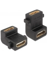 Delock Adapter HDMI-A (F) -> HDMI-A (F) kątowy 90° - nr 13