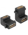 Delock Adapter HDMI-A (F) -> HDMI-A (F) kątowy 90° - nr 15