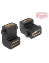 Delock Adapter HDMI-A (F) -> HDMI-A (F) kątowy 90° - nr 5