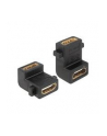 Delock Adapter HDMI-A (F) -> HDMI-A (F) kątowy 90° - nr 13