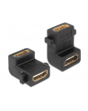 Delock Adapter HDMI-A (F) -> HDMI-A (F) kątowy 90° - nr 1