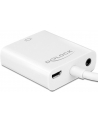 Delock Adapter HDMI Micro-D męski > VGA żeński z funkcją audio, biały - nr 13