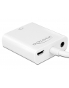 Delock Adapter HDMI Micro-D męski > VGA żeński z funkcją audio, biały - nr 17