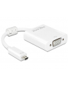 Delock Adapter HDMI Micro-D męski > VGA żeński z funkcją audio, biały - nr 1