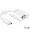 Delock Adapter HDMI Micro-D męski > VGA żeński z funkcją audio, biały - nr 23
