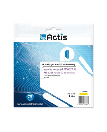 Actis tusz do Brother LC525Y new KB-525Y