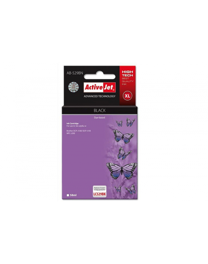 ActiveJet ACJ tusz Brother LC529Bk new AB-529BN (AB-529Bk) główny
