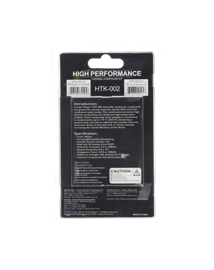 Pasta Termoprzewodząca CoolerMaster HTK-002-U1-GP główny