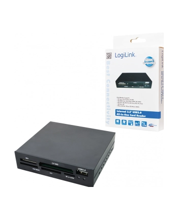 Czytnik kart ALL-IN-ONE wewnętrzny CR0012 LogiLink 3,5'' USB nr 1