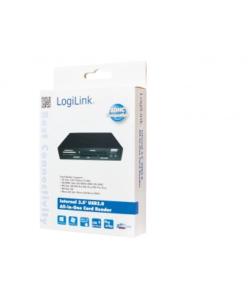 Czytnik kart ALL-IN-ONE wewnętrzny CR0012 LogiLink 3,5'' USB nr 2