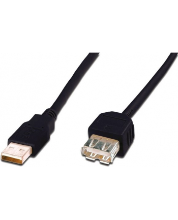Przedłużacz USB 2.0 3m czarny ASSMANN