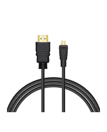 Kabel HDMI - micro HDMI CL-39 SAVIO 1m czarny, złote k. v1.4