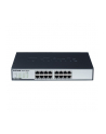 D-LINK DGS-1016D, 16-port UTP 10/100/1000Mbps Auto-sensing, Stand-alone, Unmanaged, 11-inch desktop & rack-mount, 1U, D-link Green technology, EEE+ mode DIP switch, + Rackmount Brackets, Metal case with internal power supply - nr 18