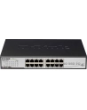 D-LINK DGS-1016D, 16-port UTP 10/100/1000Mbps Auto-sensing, Stand-alone, Unmanaged, 11-inch desktop & rack-mount, 1U, D-link Green technology, EEE+ mode DIP switch, + Rackmount Brackets, Metal case with internal power supply - nr 16