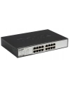 D-LINK DGS-1016D, 16-port UTP 10/100/1000Mbps Auto-sensing, Stand-alone, Unmanaged, 11-inch desktop & rack-mount, 1U, D-link Green technology, EEE+ mode DIP switch, + Rackmount Brackets, Metal case with internal power supply - nr 20
