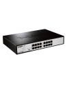 D-LINK DGS-1016D, 16-port UTP 10/100/1000Mbps Auto-sensing, Stand-alone, Unmanaged, 11-inch desktop & rack-mount, 1U, D-link Green technology, EEE+ mode DIP switch, + Rackmount Brackets, Metal case with internal power supply - nr 25
