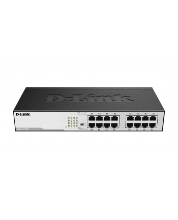 D-LINK DGS-1016D, 16-port UTP 10/100/1000Mbps Auto-sensing, Stand-alone, Unmanaged, 11-inch desktop & rack-mount, 1U, D-link Green technology, EEE+ mode DIP switch, + Rackmount Brackets, Metal case with internal power supply nr 2