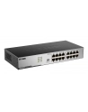 D-LINK DGS-1016D, 16-port UTP 10/100/1000Mbps Auto-sensing, Stand-alone, Unmanaged, 11-inch desktop & rack-mount, 1U, D-link Green technology, EEE+ mode DIP switch, + Rackmount Brackets, Metal case with internal power supply - nr 33