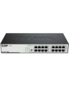 D-LINK DGS-1016D, 16-port UTP 10/100/1000Mbps Auto-sensing, Stand-alone, Unmanaged, 11-inch desktop & rack-mount, 1U, D-link Green technology, EEE+ mode DIP switch, + Rackmount Brackets, Metal case with internal power supply - nr 48