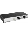 D-LINK DGS-1016D, 16-port UTP 10/100/1000Mbps Auto-sensing, Stand-alone, Unmanaged, 11-inch desktop & rack-mount, 1U, D-link Green technology, EEE+ mode DIP switch, + Rackmount Brackets, Metal case with internal power supply - nr 51