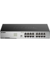 D-LINK DGS-1016D, 16-port UTP 10/100/1000Mbps Auto-sensing, Stand-alone, Unmanaged, 11-inch desktop & rack-mount, 1U, D-link Green technology, EEE+ mode DIP switch, + Rackmount Brackets, Metal case with internal power supply - nr 58