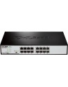 D-LINK DGS-1016D, 16-port UTP 10/100/1000Mbps Auto-sensing, Stand-alone, Unmanaged, 11-inch desktop & rack-mount, 1U, D-link Green technology, EEE+ mode DIP switch, + Rackmount Brackets, Metal case with internal power supply - nr 67