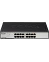 D-LINK DGS-1016D, 16-port UTP 10/100/1000Mbps Auto-sensing, Stand-alone, Unmanaged, 11-inch desktop & rack-mount, 1U, D-link Green technology, EEE+ mode DIP switch, + Rackmount Brackets, Metal case with internal power supply - nr 69