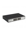 D-LINK DGS-1016D, 16-port UTP 10/100/1000Mbps Auto-sensing, Stand-alone, Unmanaged, 11-inch desktop & rack-mount, 1U, D-link Green technology, EEE+ mode DIP switch, + Rackmount Brackets, Metal case with internal power supply - nr 78
