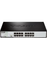 D-LINK DGS-1016D, 16-port UTP 10/100/1000Mbps Auto-sensing, Stand-alone, Unmanaged, 11-inch desktop & rack-mount, 1U, D-link Green technology, EEE+ mode DIP switch, + Rackmount Brackets, Metal case with internal power supply - nr 83
