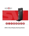 Club3D SenseVision Dual Display Docking Station 3xUSB3.0/4xUSB2.0/DVI/HDMI/LAN/2xJack - nr 71