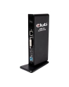 Club3D SenseVision Dual Display Docking Station 3xUSB3.0/4xUSB2.0/DVI/HDMI/LAN/2xJack - nr 83