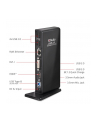 Club3D SenseVision Dual Display Docking Station 3xUSB3.0/4xUSB2.0/DVI/HDMI/LAN/2xJack - nr 64