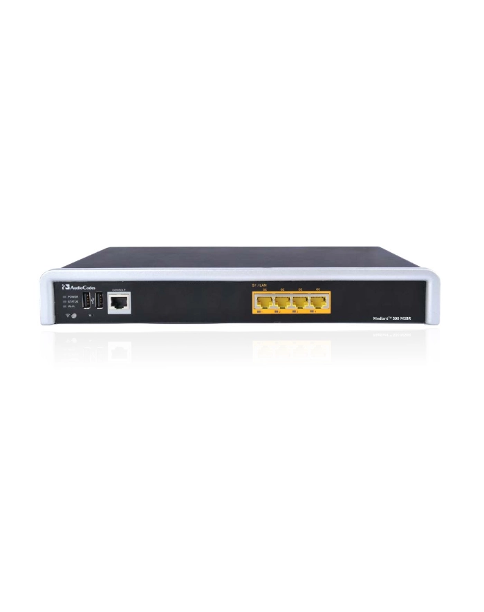 Mediant 500 Enterprise Session Border Controller (E-SBC) -  5 sessions.  Supporting software upgrade up to 250 ESBC sessions główny