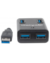 Manhattan Hub SuperSpeed USB 3.0, 4 portowy, z zasilaczem - nr 36