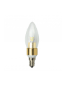 ART Żarówka świecowa, przeźr, gold LED E14, 4.5W, 18xSMD2835, AC230V, 320lm, WW - nr 1