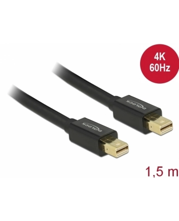 Delock kabel mini Displayport (M) - mini Displayport (M) 1.5m, black