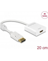 Delock Adapter Displayport 1.2 męski > HDMI żeński 4K aktywne biały - nr 16