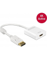 Delock Adapter Displayport 1.2 męski > HDMI żeński 4K aktywne biały - nr 17