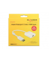 Delock Adapter Displayport 1.2 męski > HDMI żeński 4K aktywne biały - nr 7