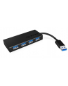 RaidSonic Icy Box 4x Port USB 3.0 Hub, Czarny - nr 1