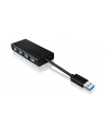 RaidSonic Icy Box 4x Port USB 3.0 Hub, Czarny - nr 4