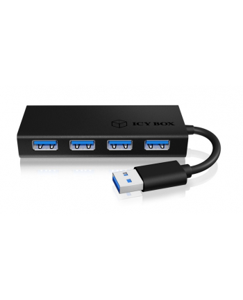 RaidSonic Icy Box 4x Port USB 3.0 Hub, Czarny