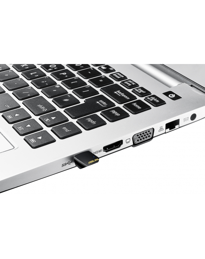 Asus AC600 Dual-band USB client card, 802.11ac, 433/150Mbps główny