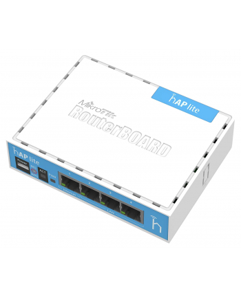 MikroTik hAP lite RouterOS L4 32MB RAM, 4xLAN, 2.4GHz 802.11b/g/n, WPS button