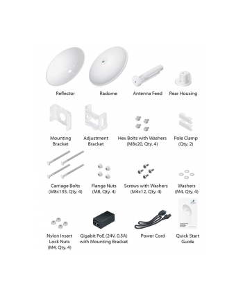 Ubiquiti Networks Ubiquiti PowerBeam AC 27dBi 5GHz 802.11ac 450+ Mbps, GigE PoE, 500mm Dish Ref.