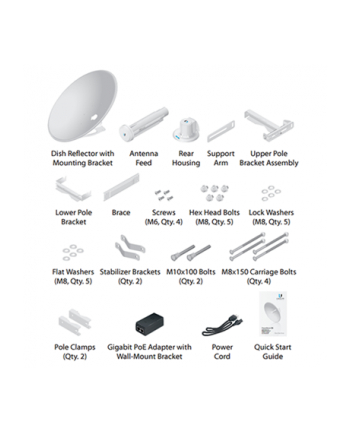 Ubiquiti Networks Ubiquiti PowerBeam AC 29dBi 5GHz 802.11ac 450+ Mbps, GigE PoE, 620mm Dish Ref.