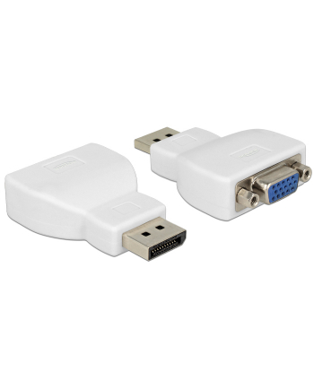 Delock adapter Displayport 1.1 (M) > VGA (F) white