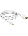 Delock kabel mini Displayport (M) - Displayport (M), 2m, white - nr 10