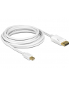 Delock kabel mini Displayport (M) - Displayport (M), 2m, white - nr 12