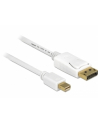 Delock kabel mini Displayport (M) - Displayport (M), 2m, white - nr 22